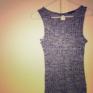 Ambiance Gray Knit Mini Dress